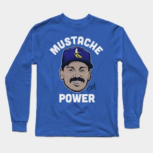 Kike Hernandez Mustache Power Long Sleeve T-Shirt